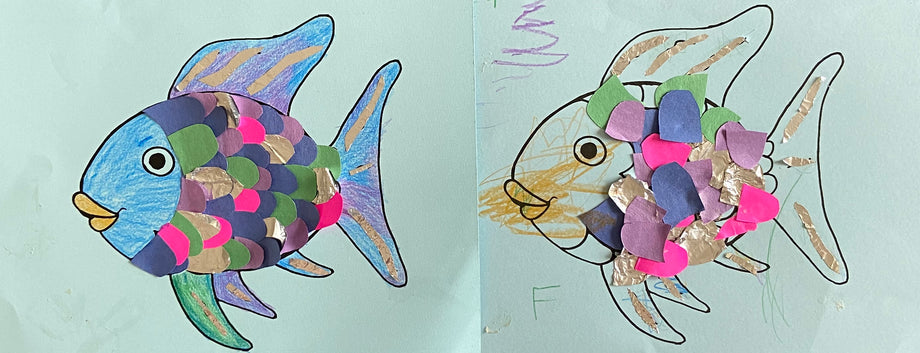 Rainbow Frilly Fish Craft - A House Full of Sunshine