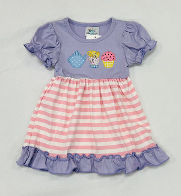 Baby Lulu - Baby Girls Long Sleeve Ana Dress 30356-18Months (Ava Dress  Mushroom) 