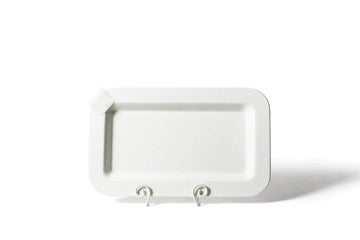 Happy Everything White Large Swirl Plate Stand by Happy Everything!